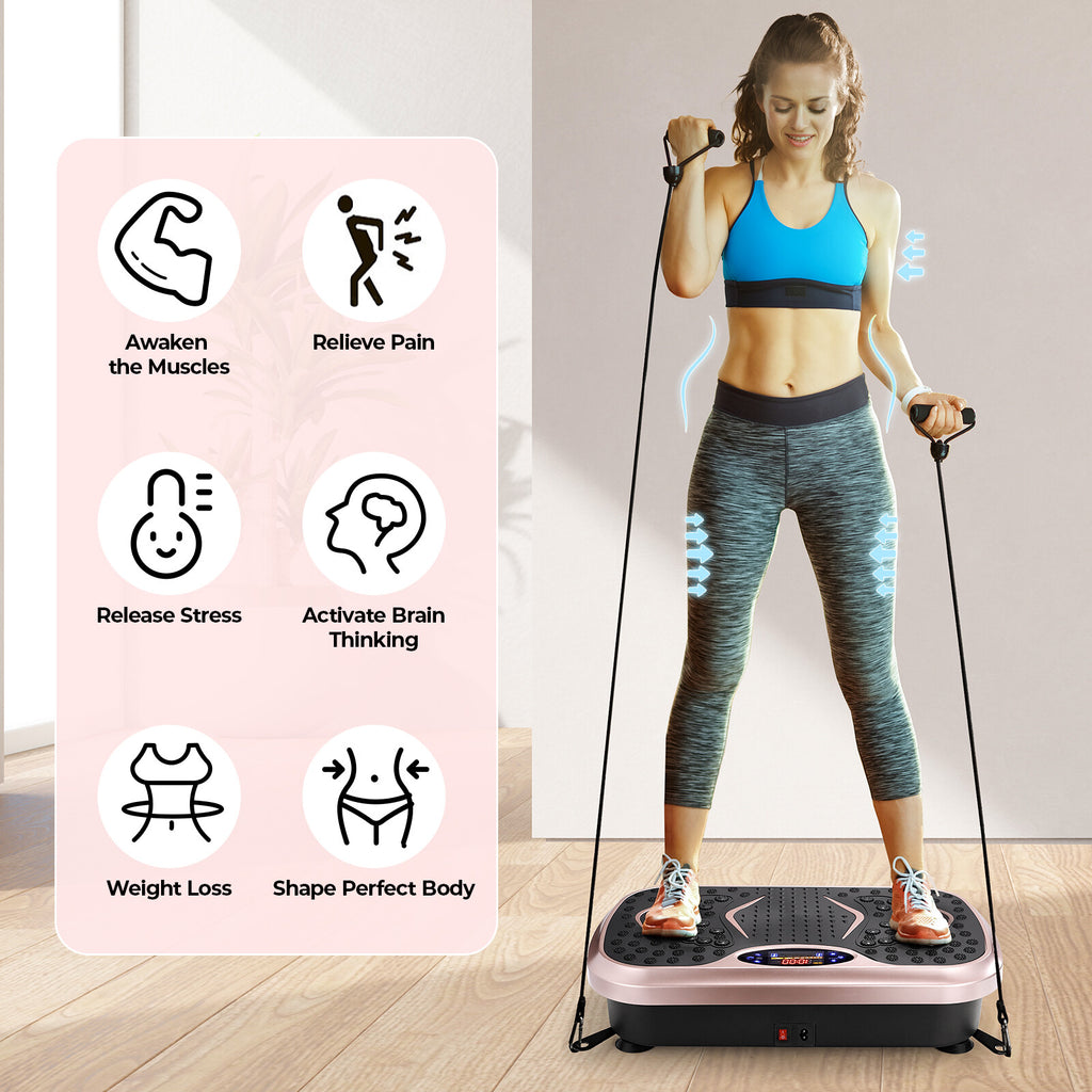 Vibrationsplatte – Fitness-Vibrationsboard für Zuhause, Ganzkörper-Training, Fettverbrennung & Körperformung