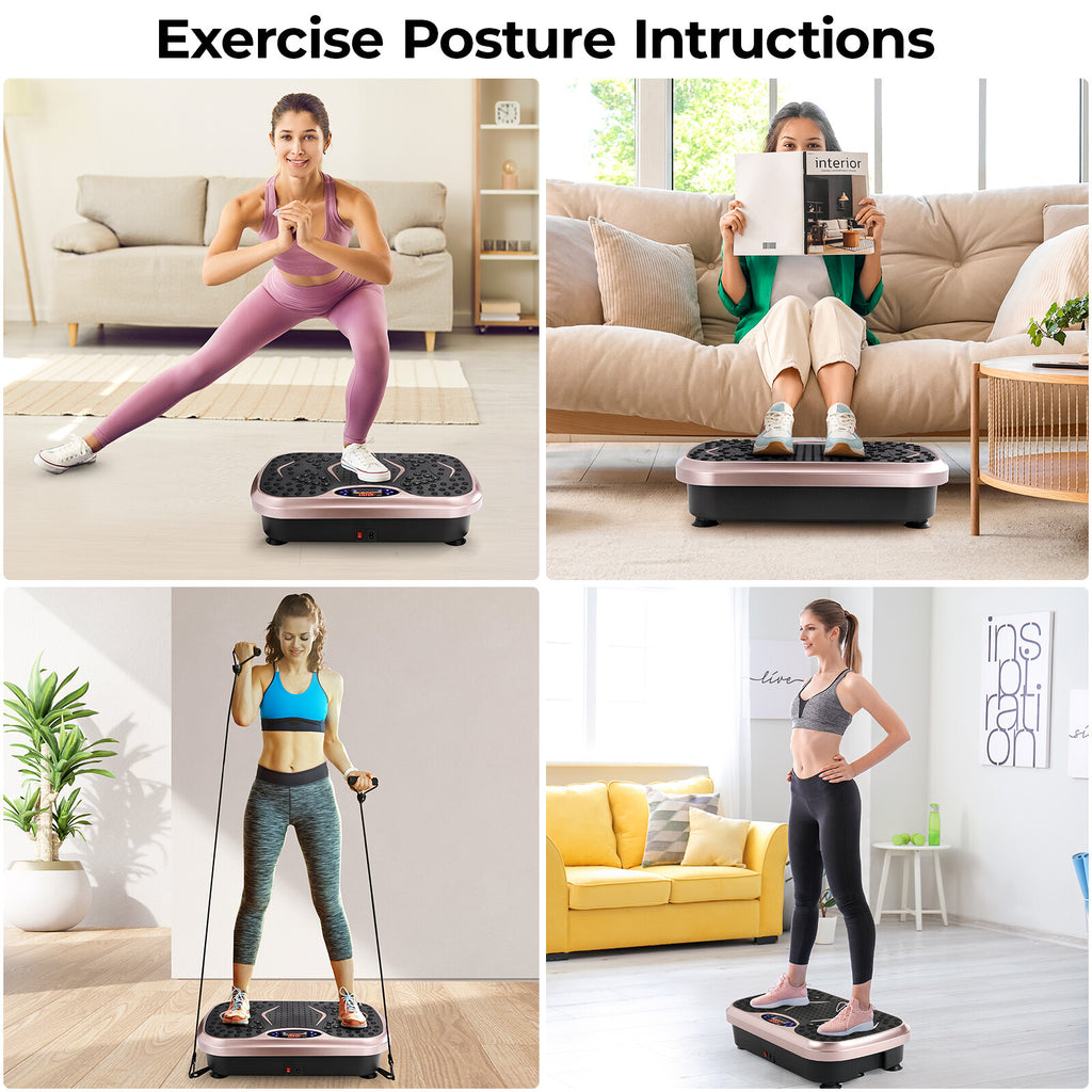 Vibrationsplatte – Fitness-Vibrationsboard für Zuhause, Ganzkörper-Training, Fettverbrennung & Körperformung