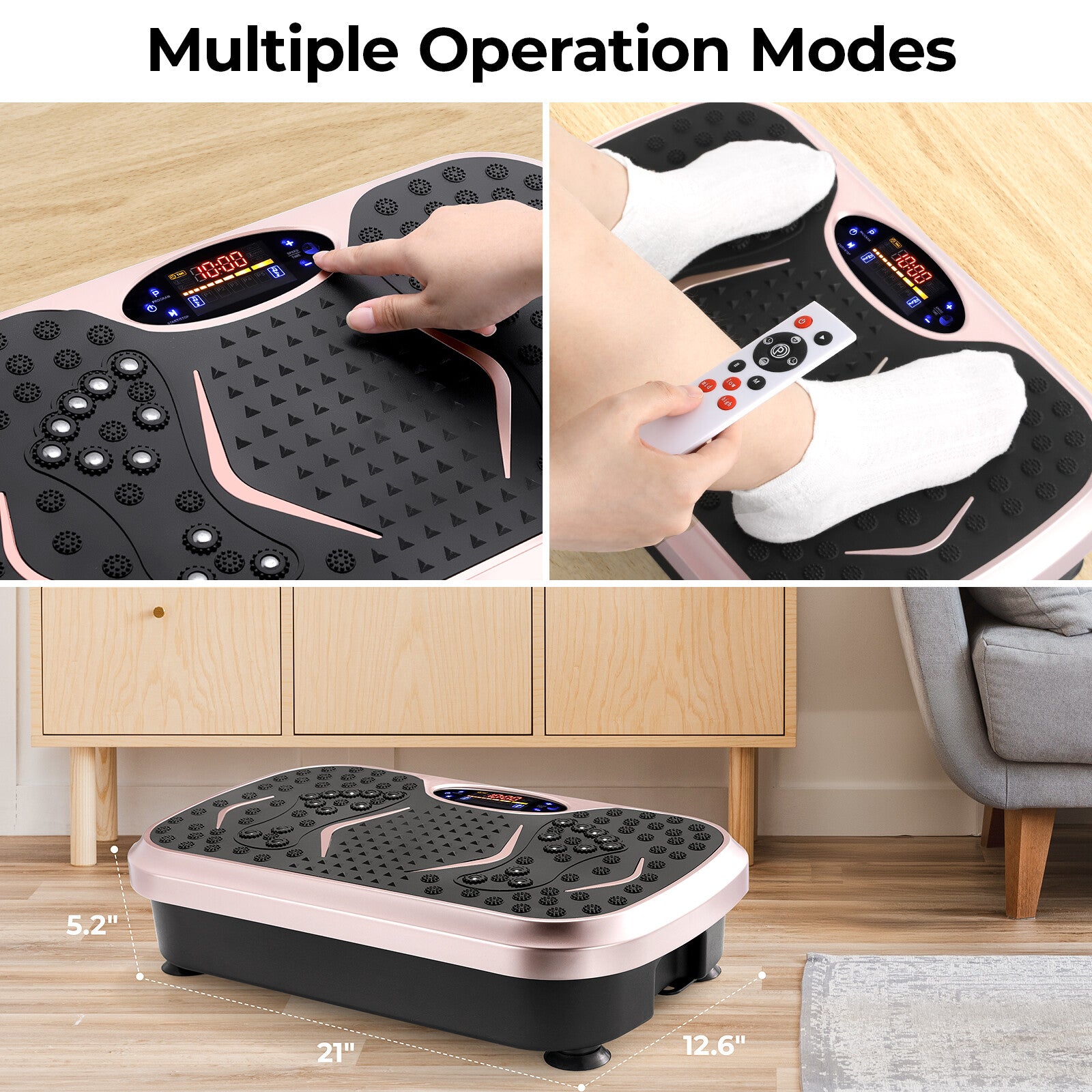 Vibrationsplatte – Fitness-Vibrationsboard für Zuhause, Ganzkörper-Training, Fettverbrennung & Körperformung