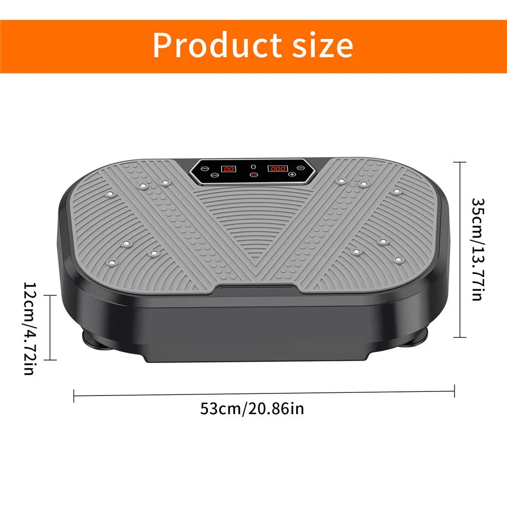 Vibrationsplatte – Fitness-Vibrationsboard für Zuhause, Ganzkörper-Trainingsgerät, Fettverbrennung & Muskelaufbau