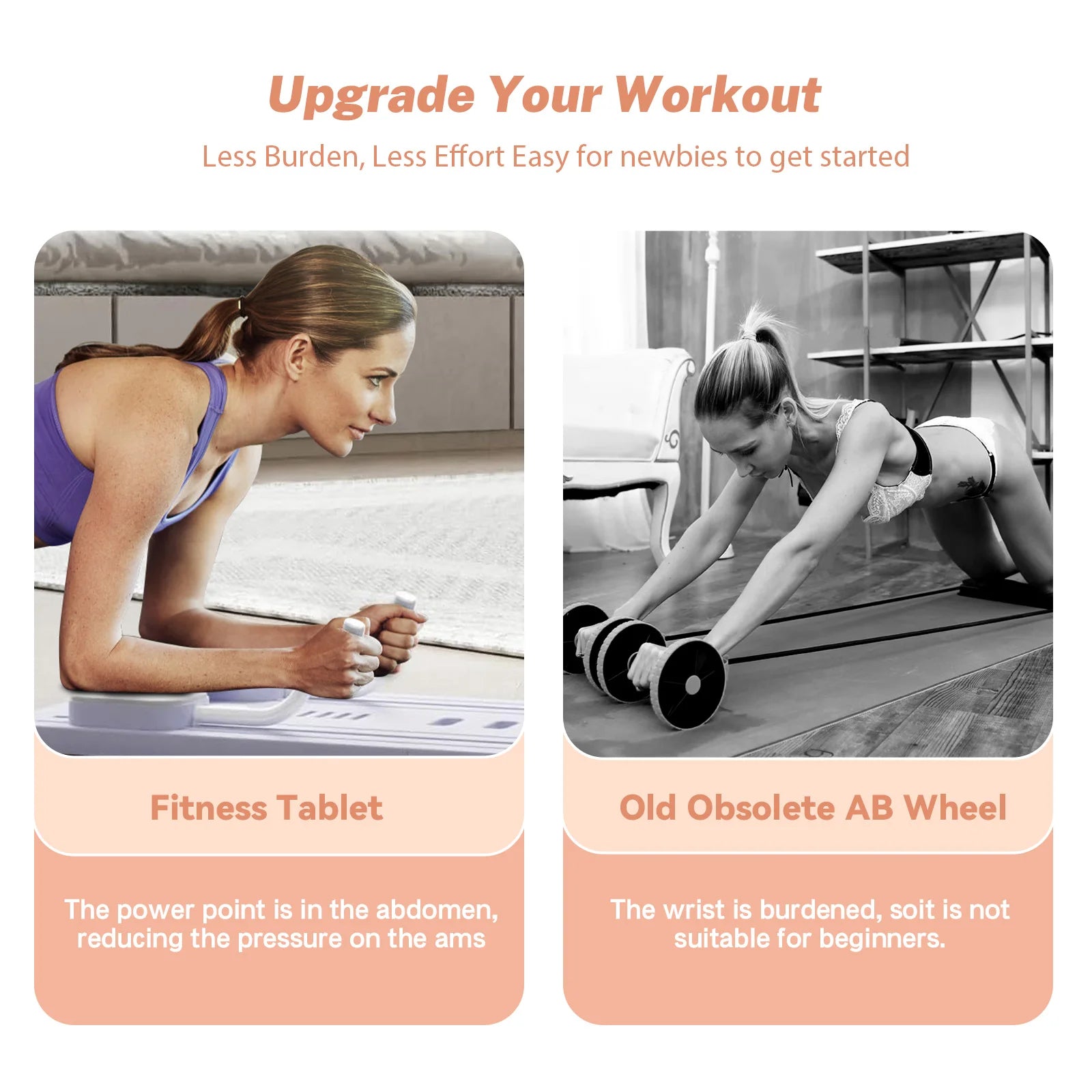 Multifunktionales Fitness-Board – Bauchtraining, Push-Up-Platte, Pilates-Board & Core-Workout-Gerät