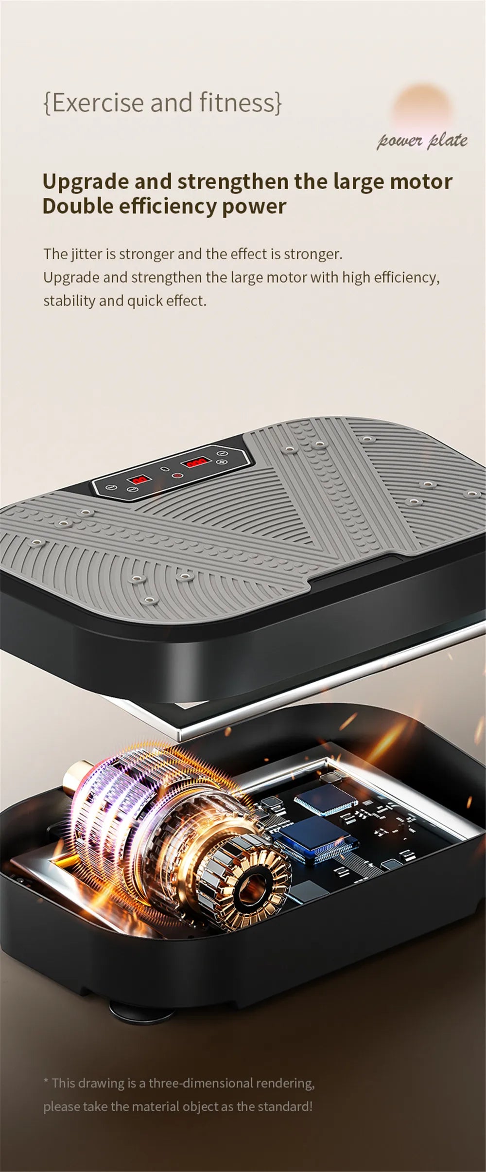 Vibrationsplatte – Fitness-Vibrationsboard für Zuhause, Ganzkörper-Trainingsgerät, Fettverbrennung & Muskelaufbau