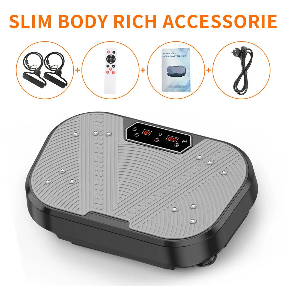 Vibrationsplatte – Fitness-Vibrationsboard für Zuhause, Ganzkörper-Trainingsgerät, Fettverbrennung & Muskelaufbau
