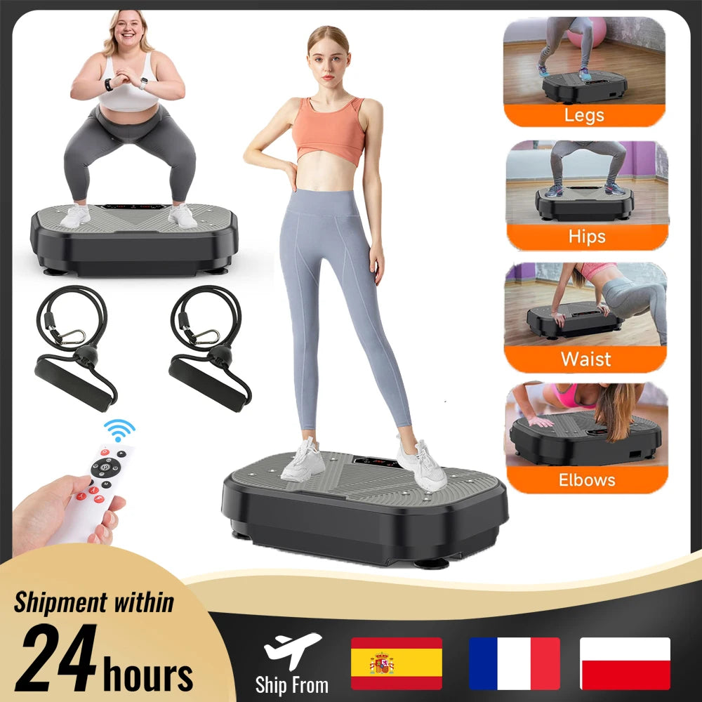 Vibrationsplatte – Fitness-Vibrationsboard für Zuhause, Ganzkörper-Trainingsgerät, Fettverbrennung & Muskelaufbau
