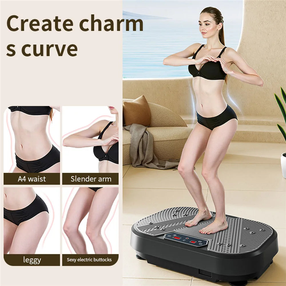Vibrationsplatte – Fitness-Vibrationsboard für Zuhause, Ganzkörper-Trainingsgerät, Fettverbrennung & Muskelaufbau