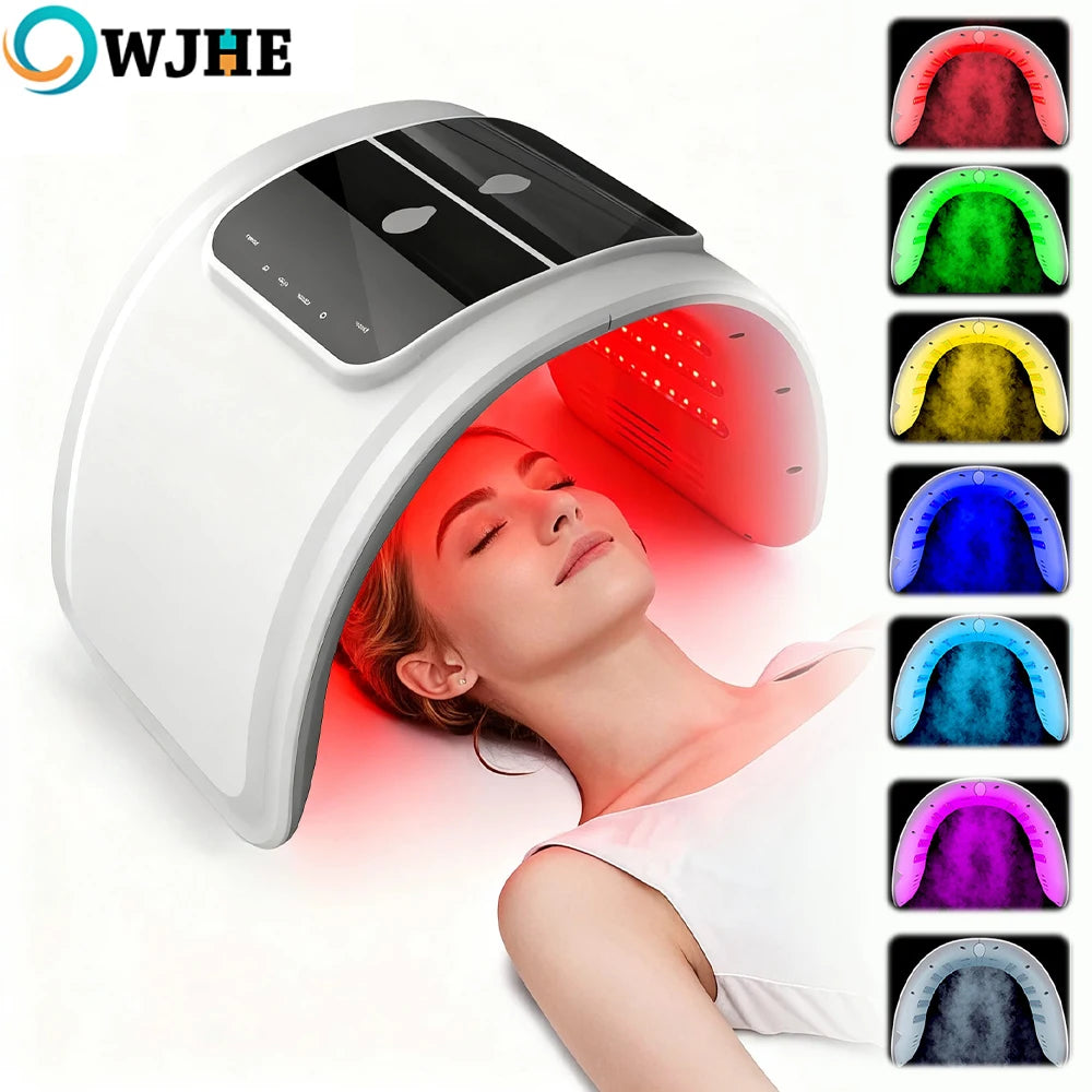 Professionelle 7-Farben PDT LED-Gesichtsmaske – Rotlichttherapie, Anti-Falten & Hautstraffung