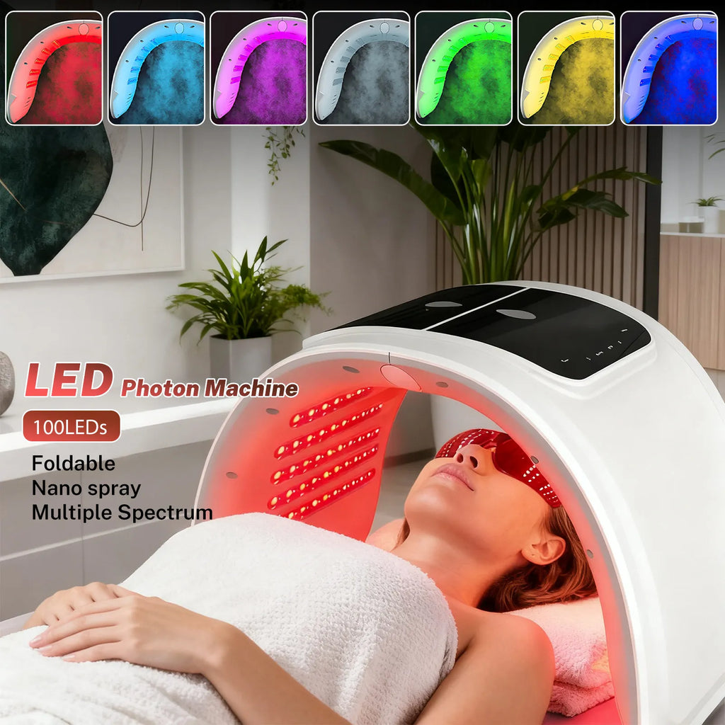 Professionelle 7-Farben PDT LED-Gesichtsmaske – Rotlichttherapie, Anti-Falten & Hautstraffung