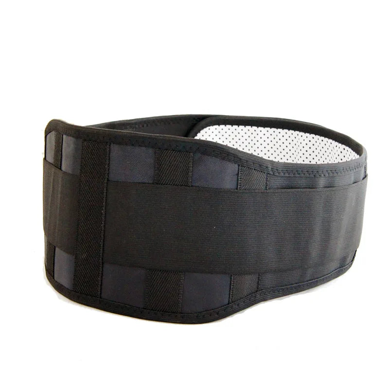 Selbstheizende Lendenwirbelstütze mit Magnettherapie – Tourmalin Rückengürtel & Bandage