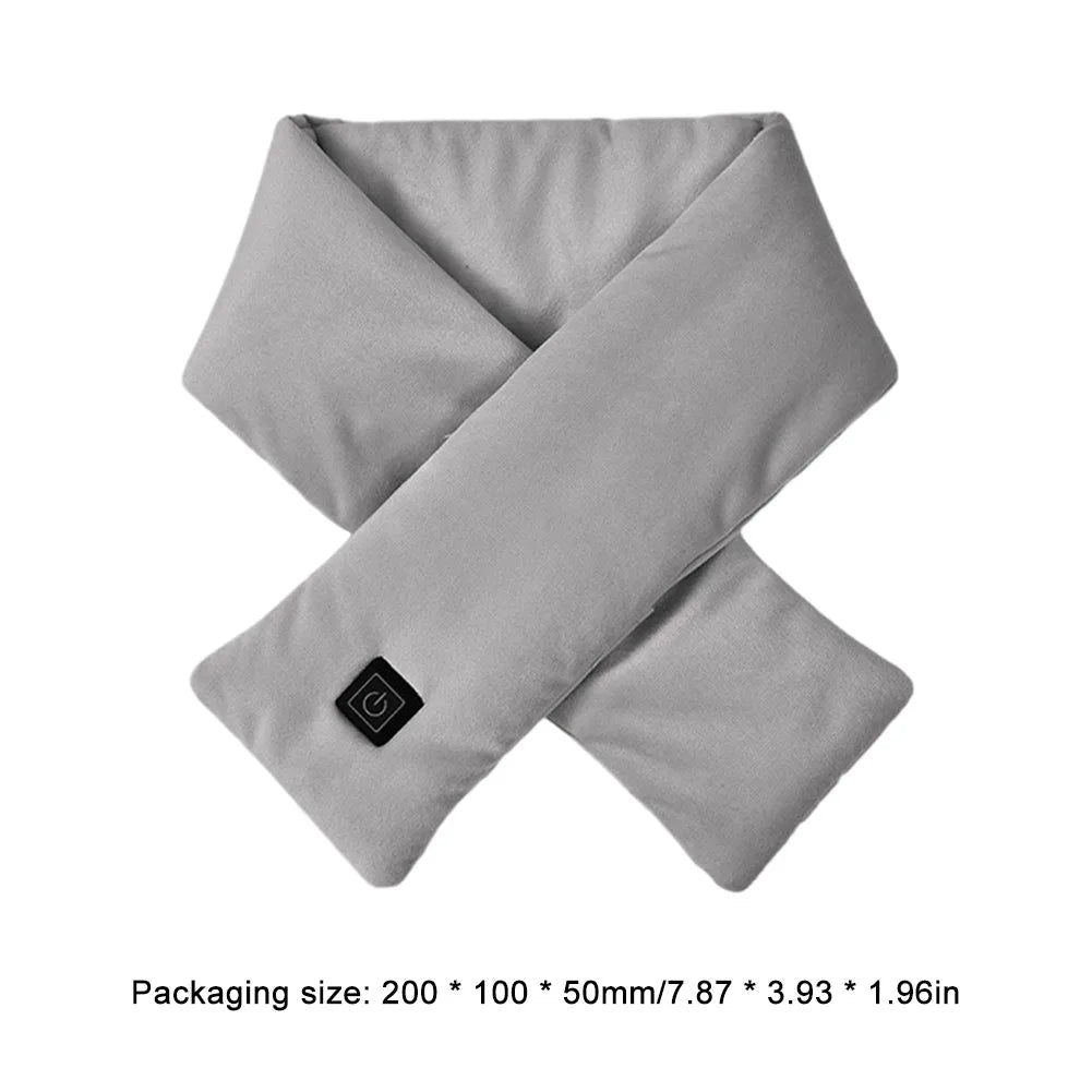 USB-Heizschal für Damen & Herren – 3 Wärmestufen, Fleece, waschbar, elektrischer Nackenwärmer