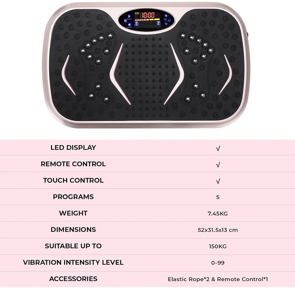 Vibrationsplatte – Fitness-Vibrationsboard für Zuhause, Ganzkörper-Training, Fettverbrennung & Körperformung