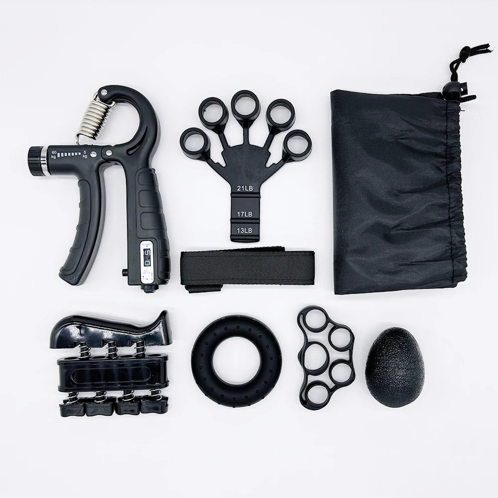 Fingertrainer-Set mit Zähler – Griffstärke, Fingerstrecker & Arthritis-Rehabilitation