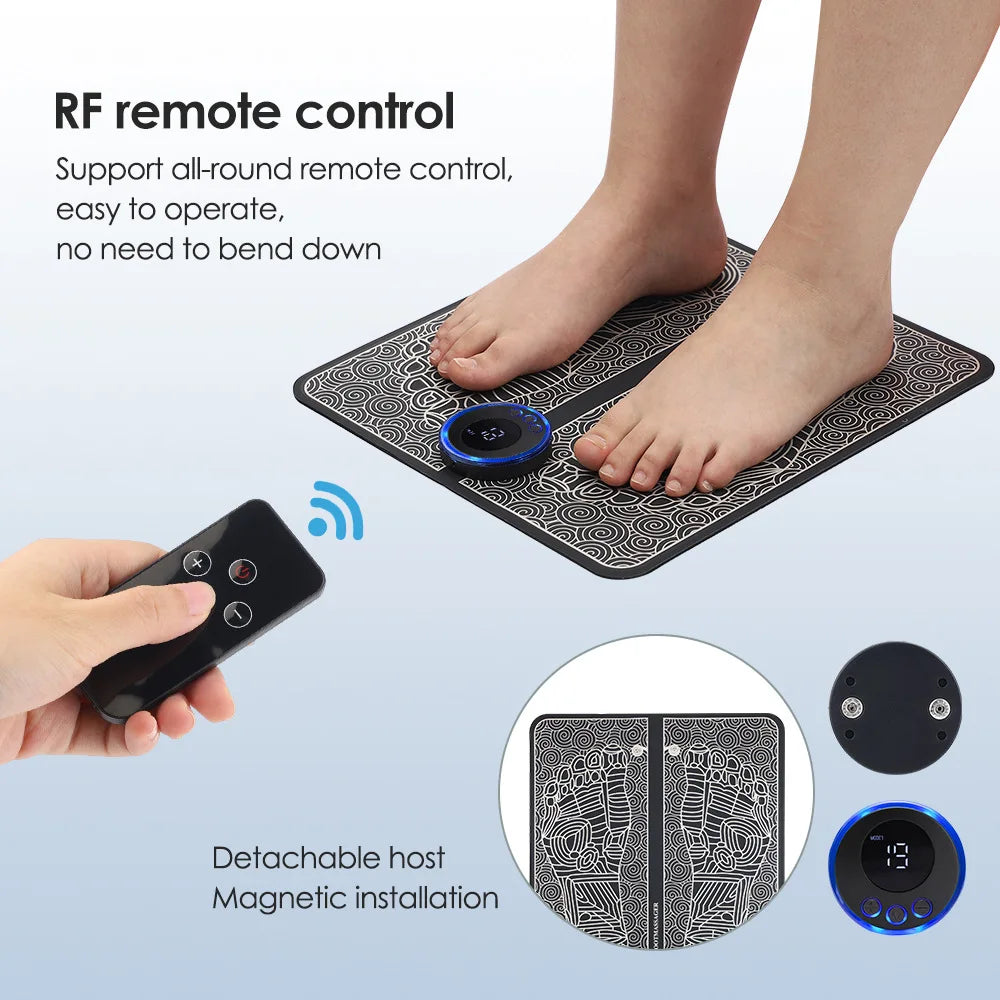 EMS Fußmassage-Pad – Schmerzlinderung, Akupunktur-Massage, elektrische Muskelstimulation & verbesserte Durchblutung