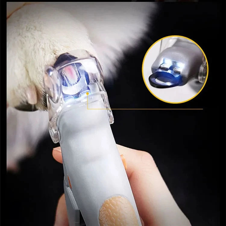 Professionelle Haustierkrallen-Schere mit LED-Licht – Nagelschneider für Hunde & Katzen