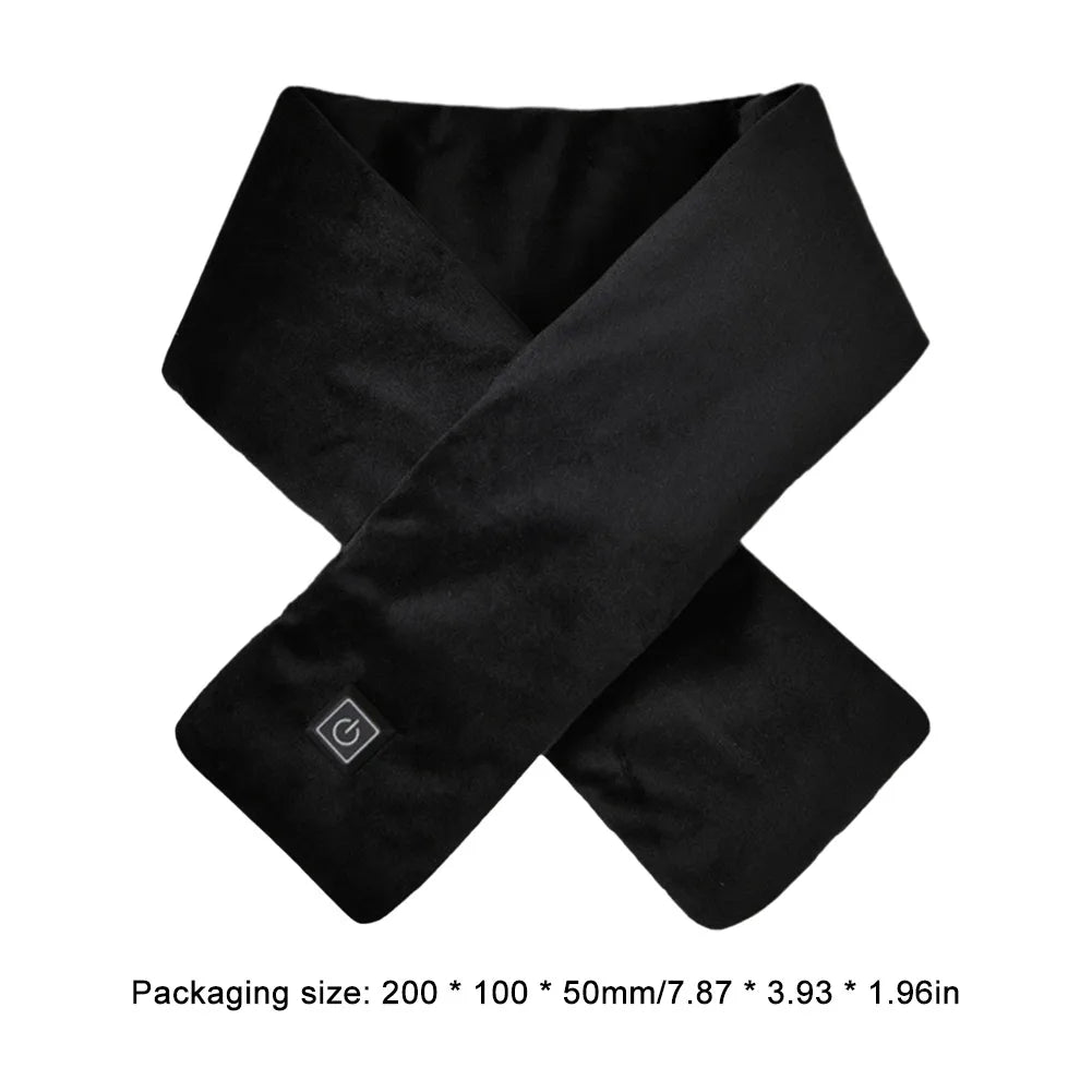 USB-Heizschal für Damen & Herren – 3 Wärmestufen, Fleece, waschbar, elektrischer Nackenwärmer