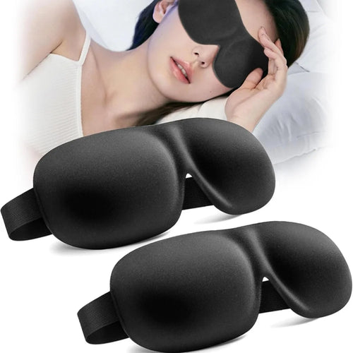 3D Schlafmaske – Weiche Memory-Foam Augenmaske für Schlaf, Reisen & Lichtblockierung