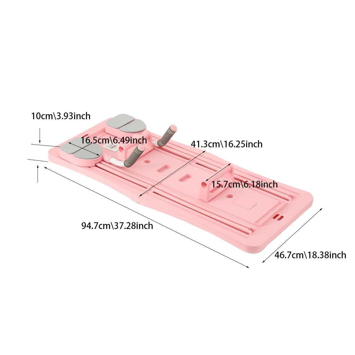 4-in-1 Pilates Reformer Fitness-Board – Verstellbares Push-Up-Board für Brust & Bauch, Heimtraining