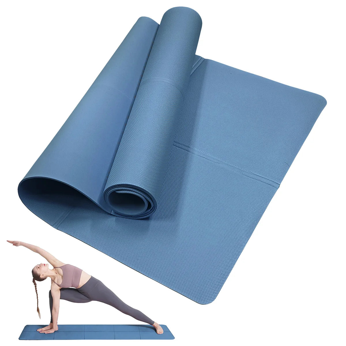 4mm EVA Yogamatte rutschfest – Sportmatte für Yoga, Pilates & Gymnastik