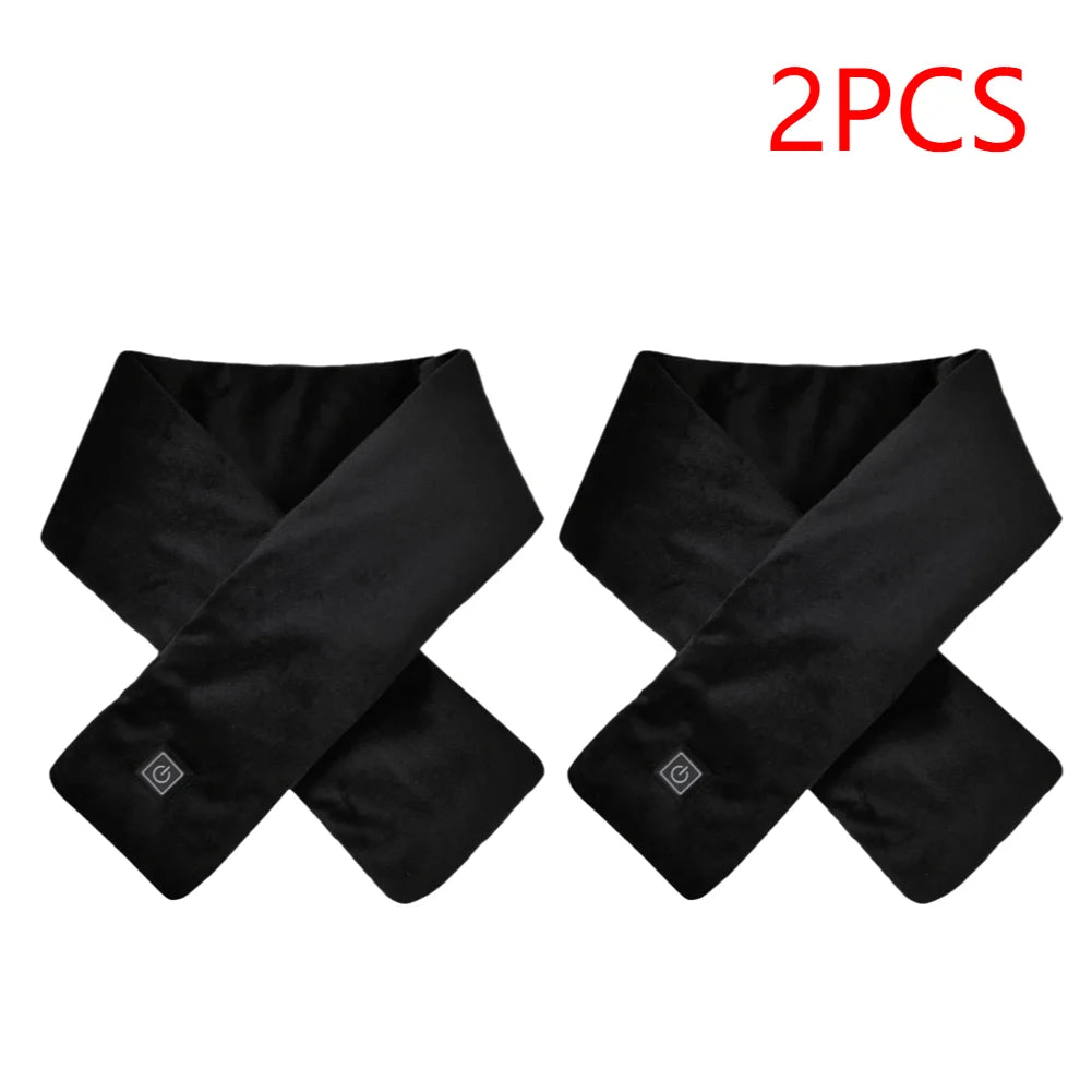 USB-Heizschal für Damen & Herren – 3 Wärmestufen, Fleece, waschbar, elektrischer Nackenwärmer