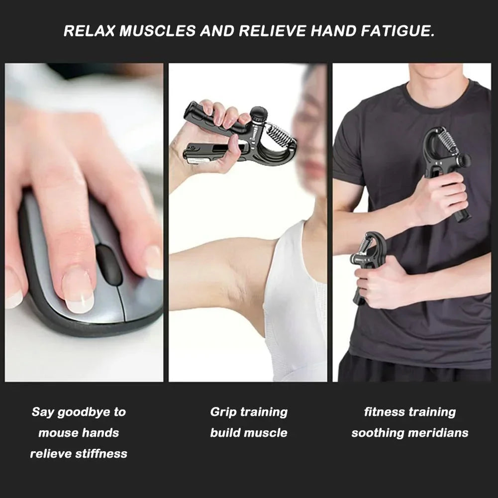Fingertrainer-Set mit Zähler – Griffstärke, Fingerstrecker & Arthritis-Rehabilitation