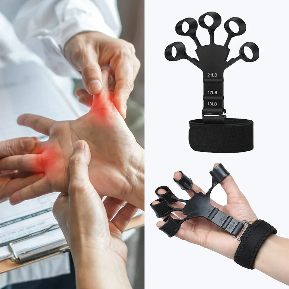Fingertrainer-Set mit Zähler – Griffstärke, Fingerstrecker & Arthritis-Rehabilitation